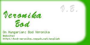 veronika bod business card